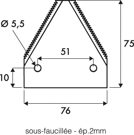 Section sous faucillee